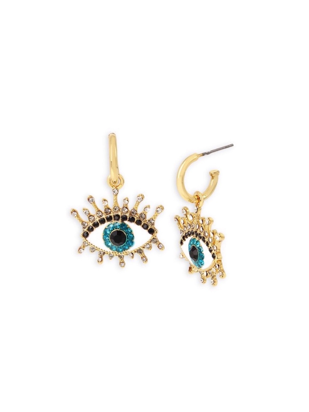 Kurt Geiger London Evil Eye Huggie Drop Earrings